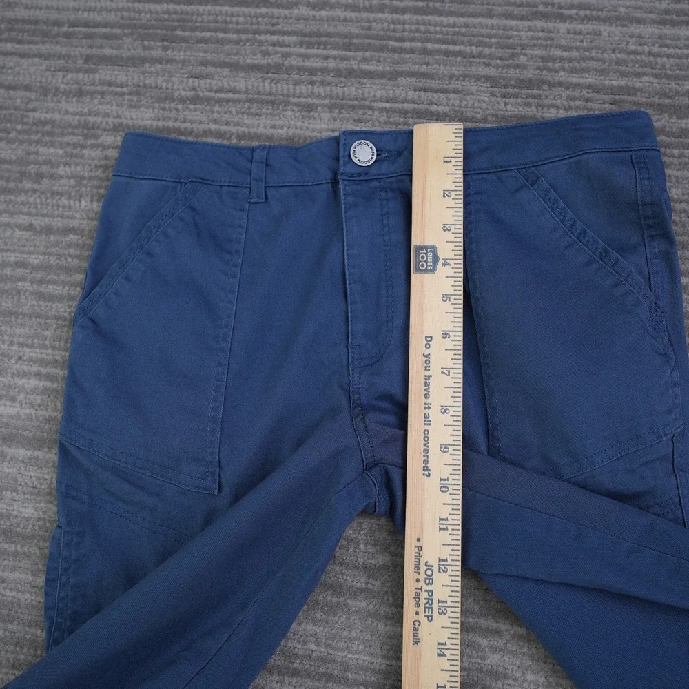 Wit & Wisdom Pants 4 Flex-ellent High Rise‎ Utility Blue Straight New 8 31x29.75